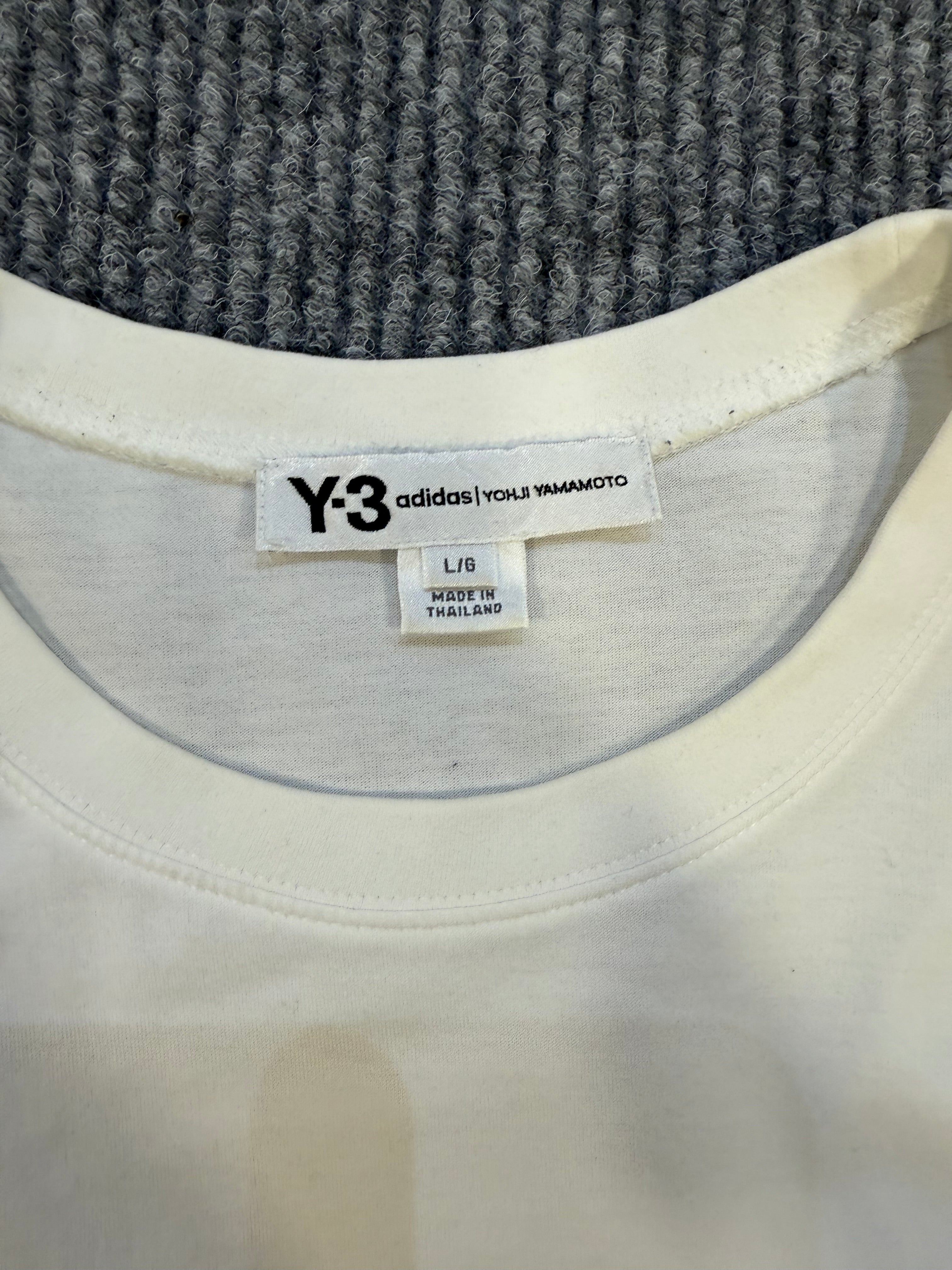 Y-3 Tee White L