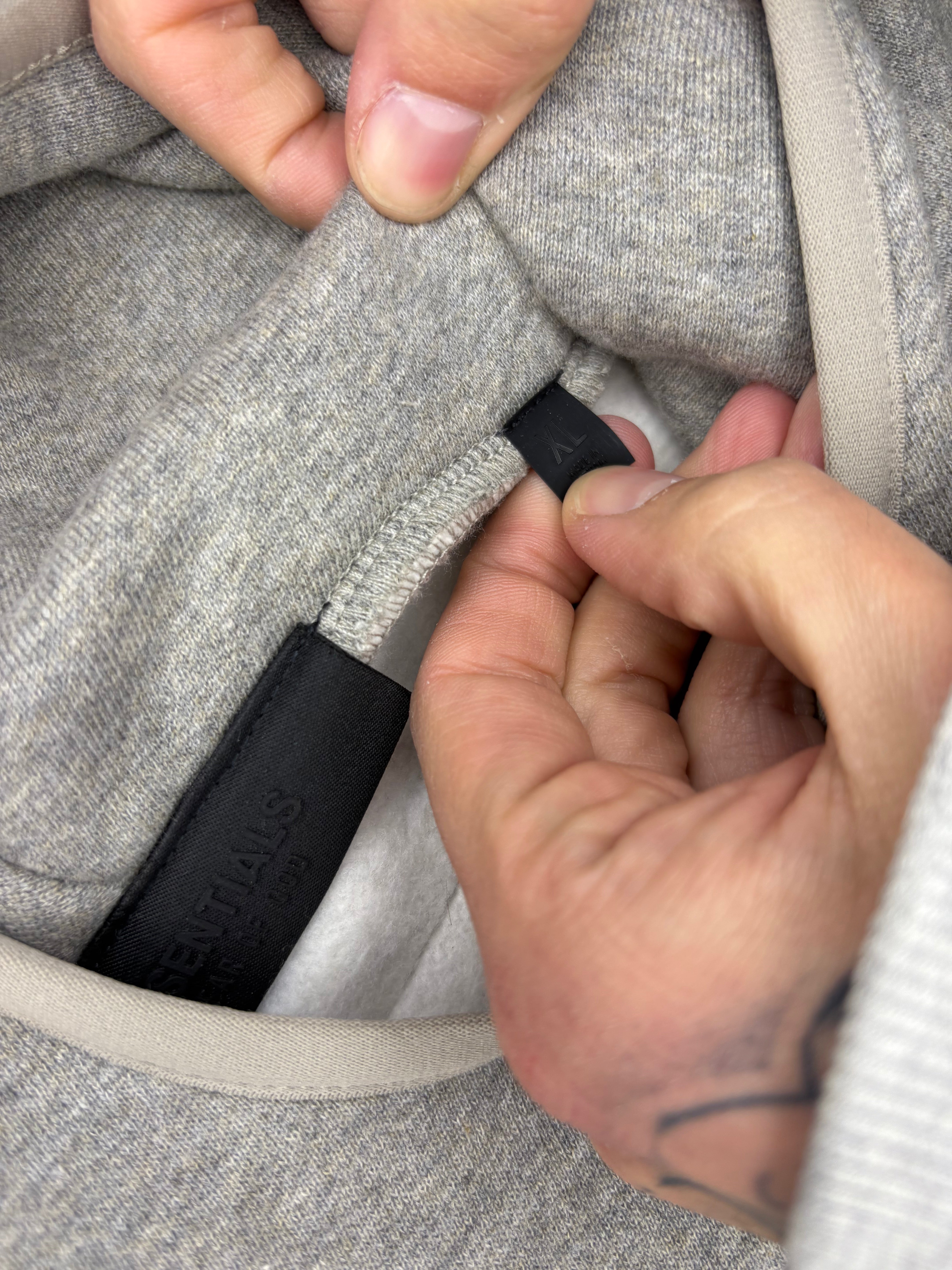 Essentials Fear Of God Hoodie Grey XL