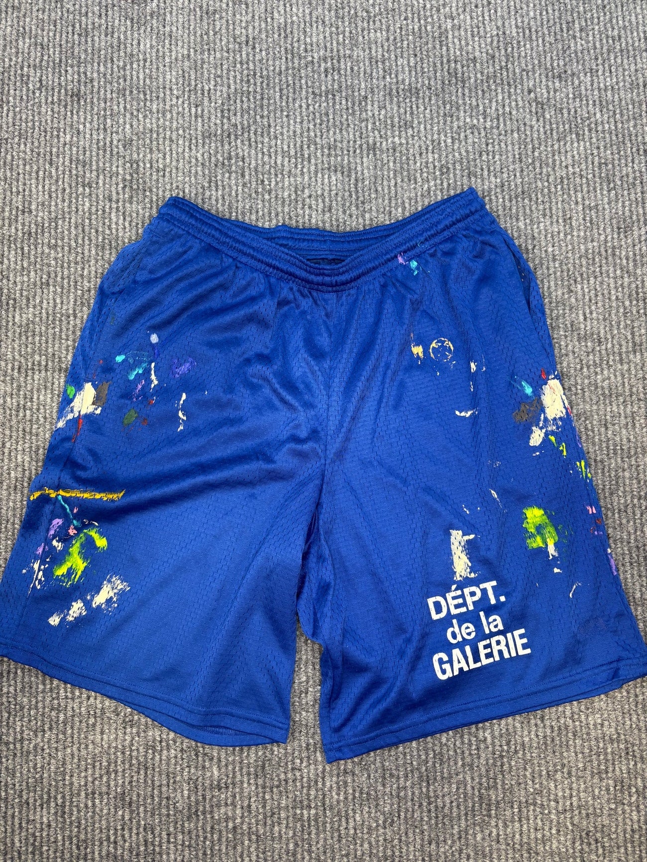 Gallery Dept French Studio Gym Paint Blue Short M
