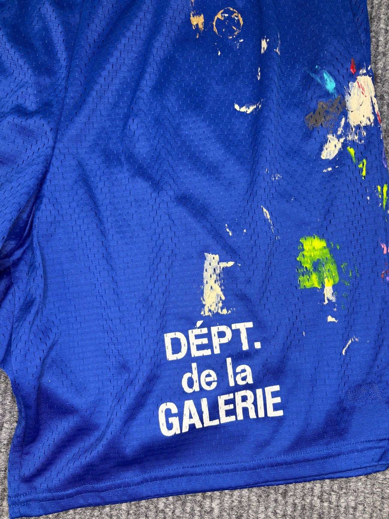 Gallery Dept French Studio Gym Paint Blue Short M