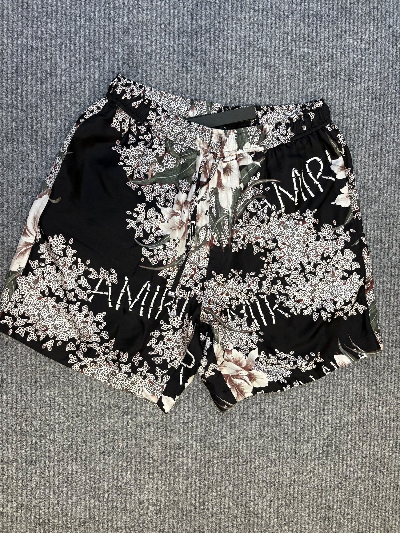Amiri Hibiscus Short Black M