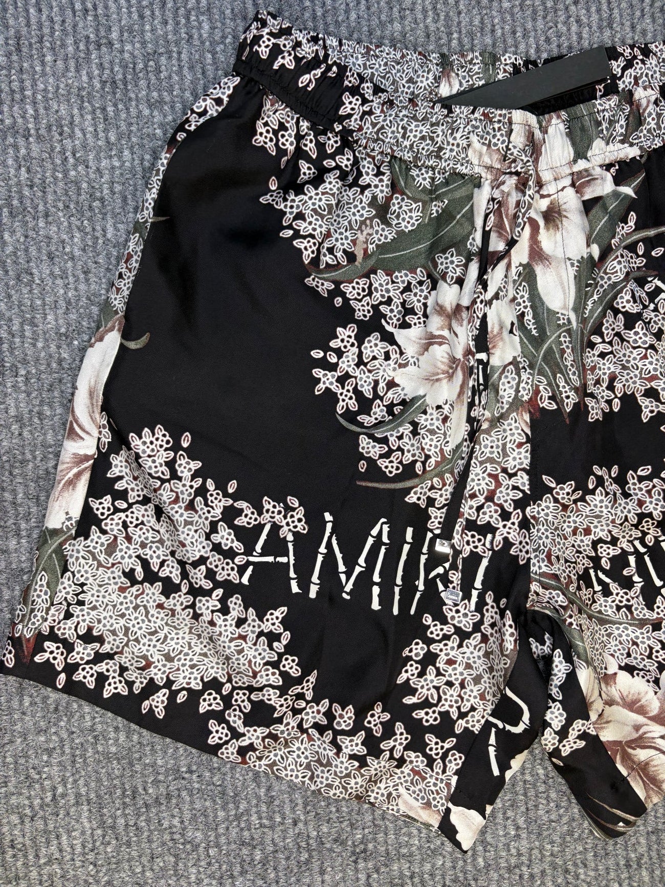 Amiri Hibiscus Short Black M