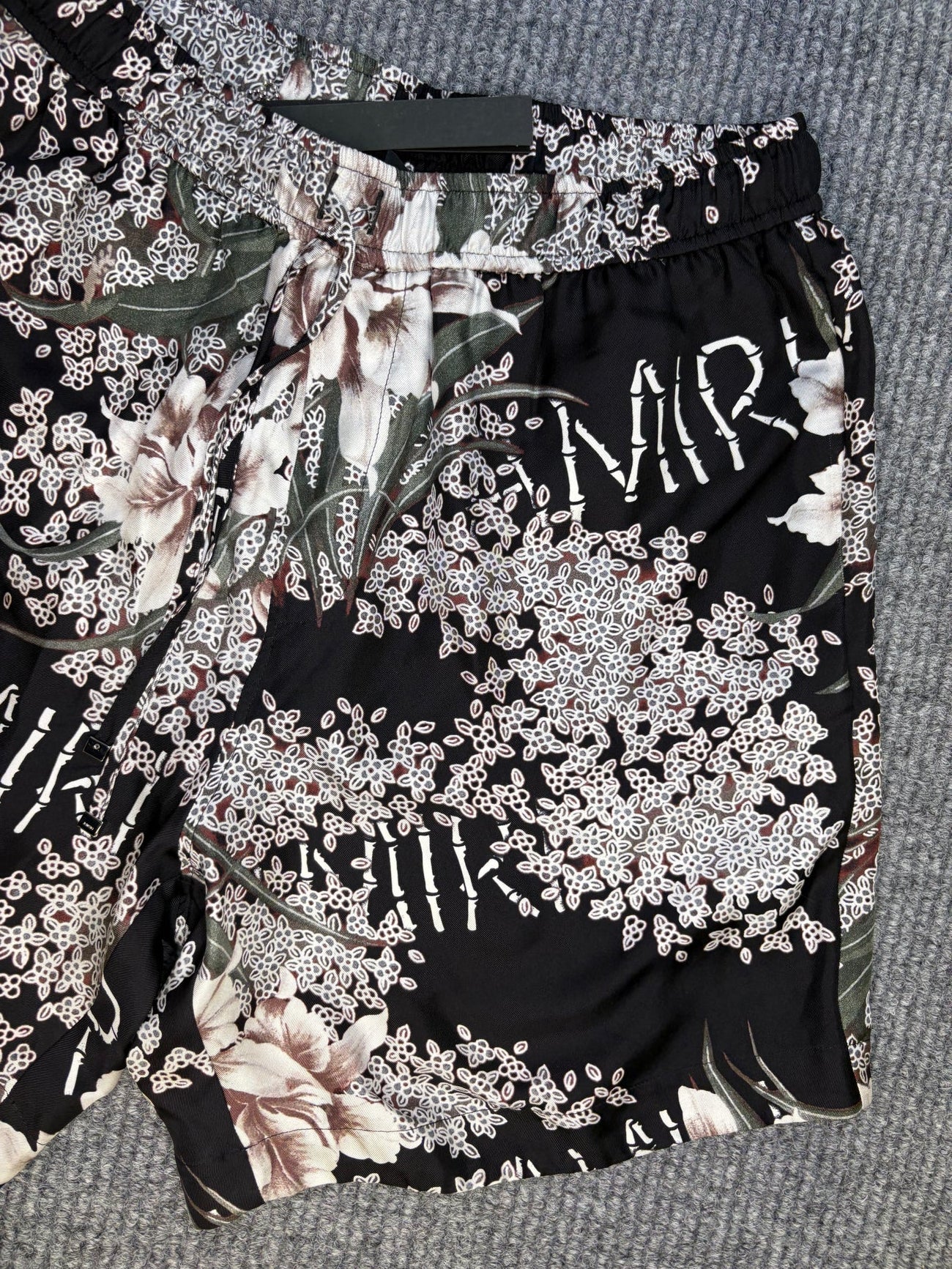Amiri Hibiscus Short Black M