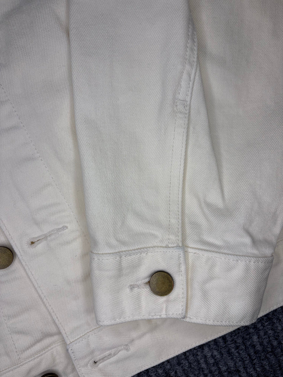 Essentials Fear Of God Denim Jacket White XL