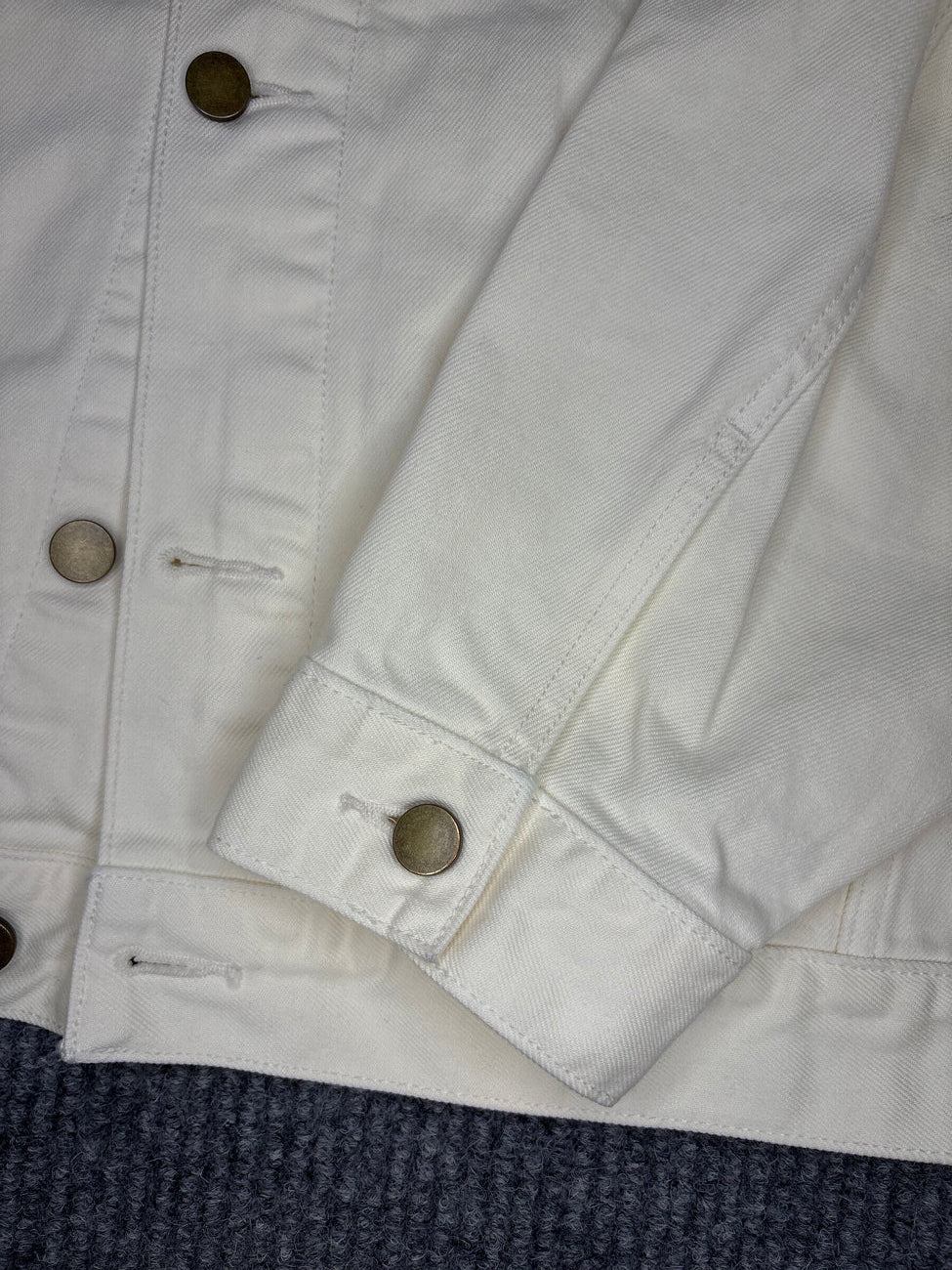 Essentials Fear Of God Denim Jacket White XL