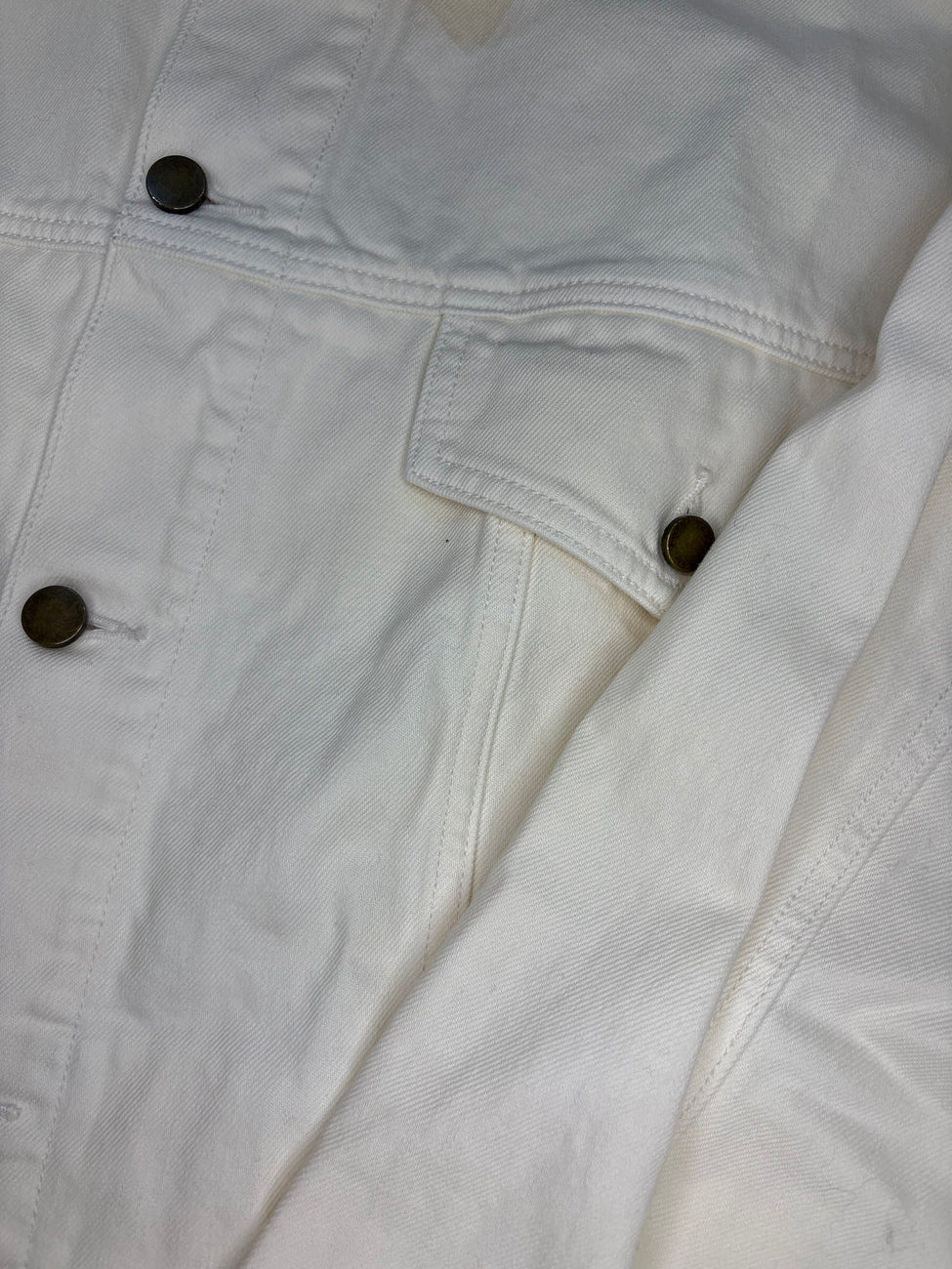 Essentials Fear Of God Denim Jacket White XL