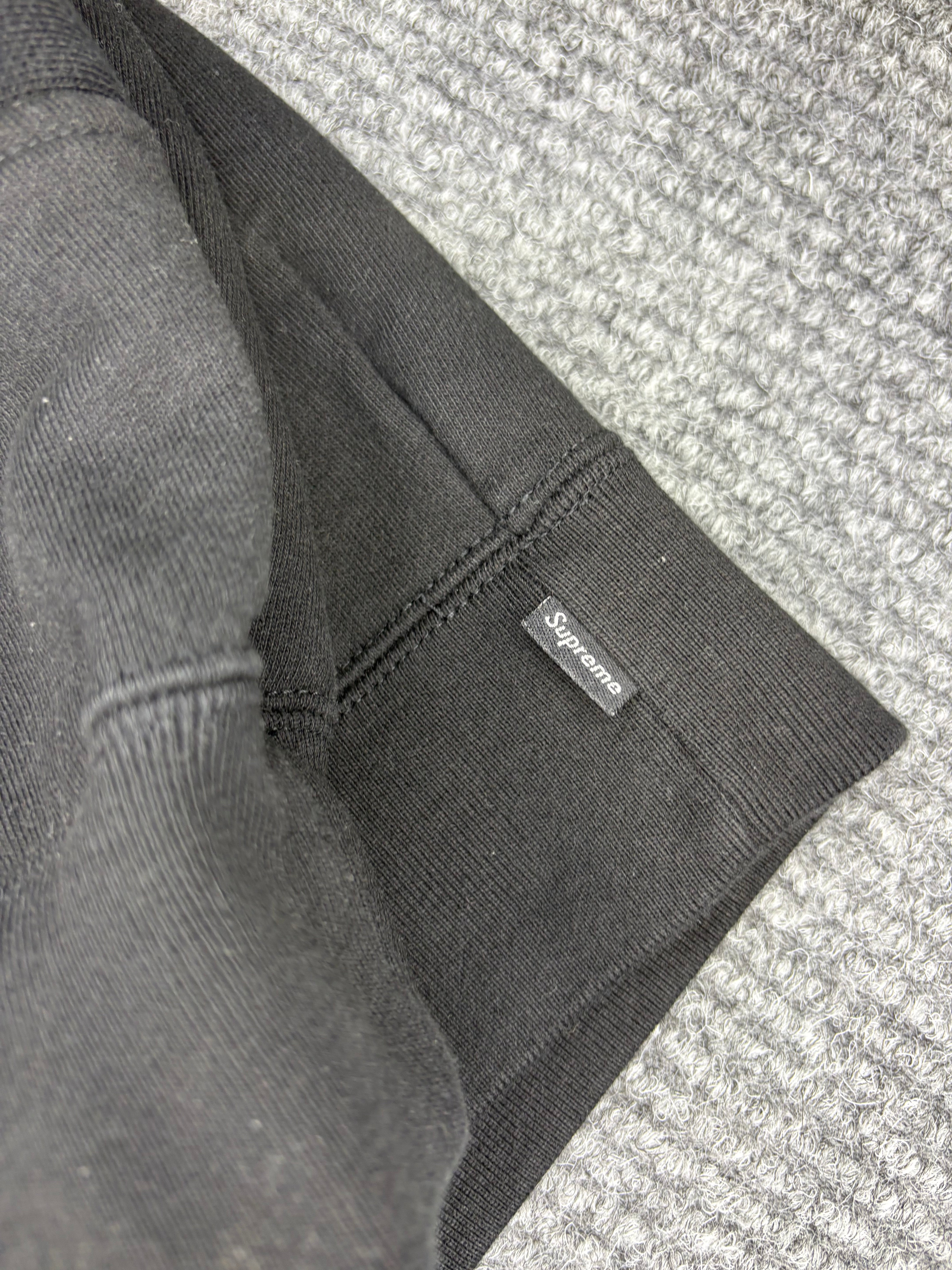 Supreme Hoodie Big Logo Jacquard Black M