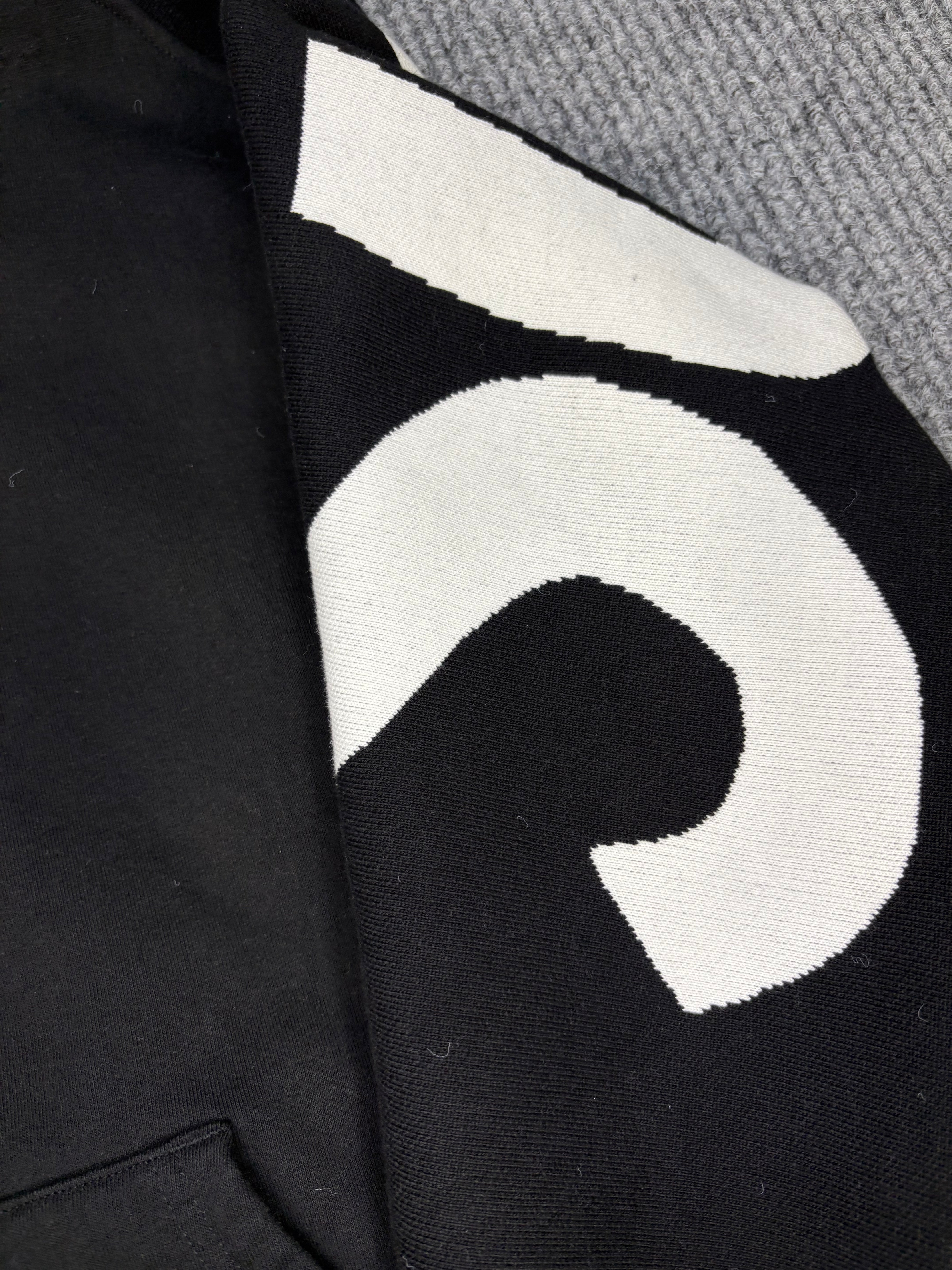 Supreme Hoodie Big Logo Jacquard Black M