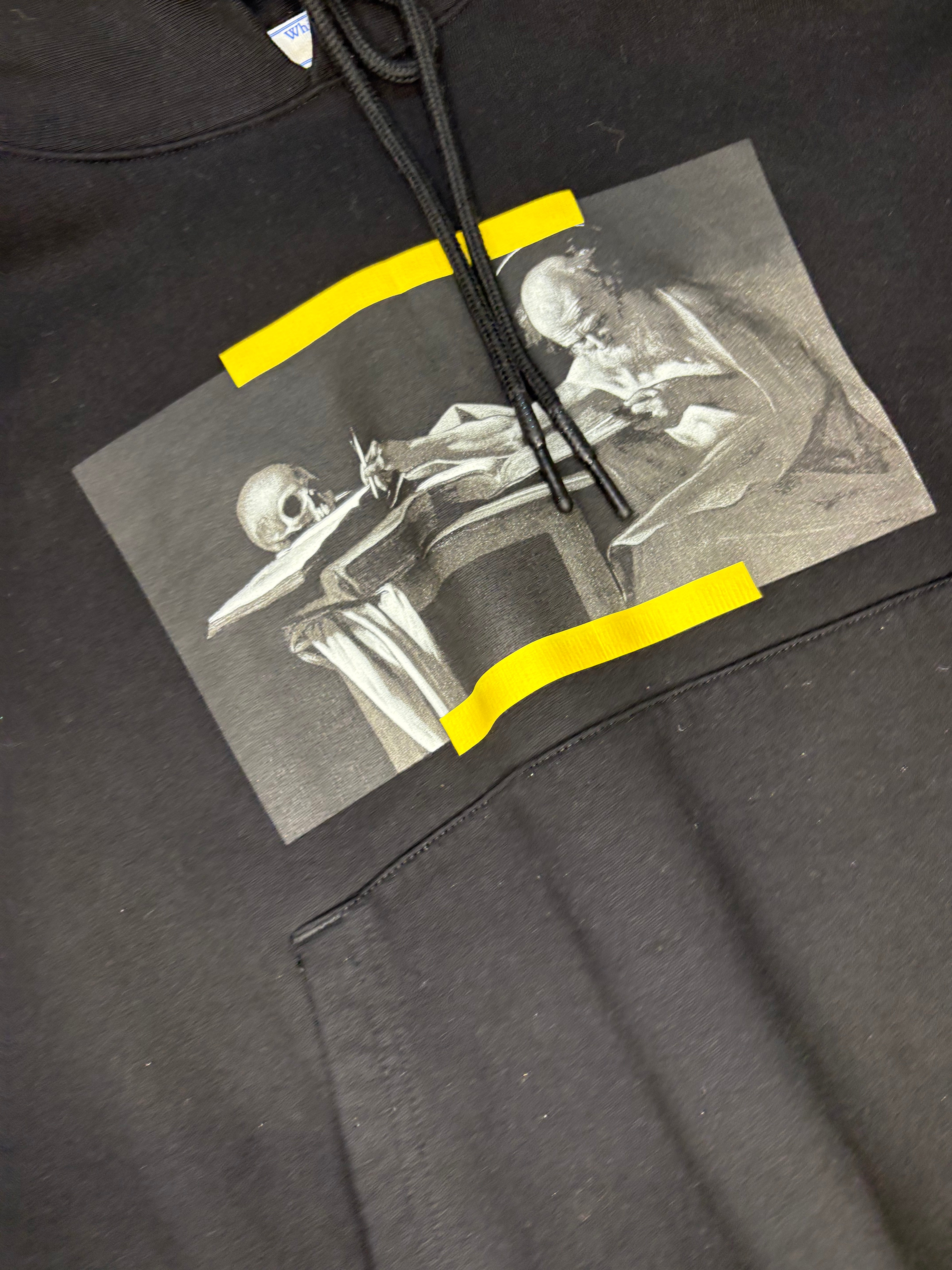 Off-White Hoodie Caravaggio Black Yellow M