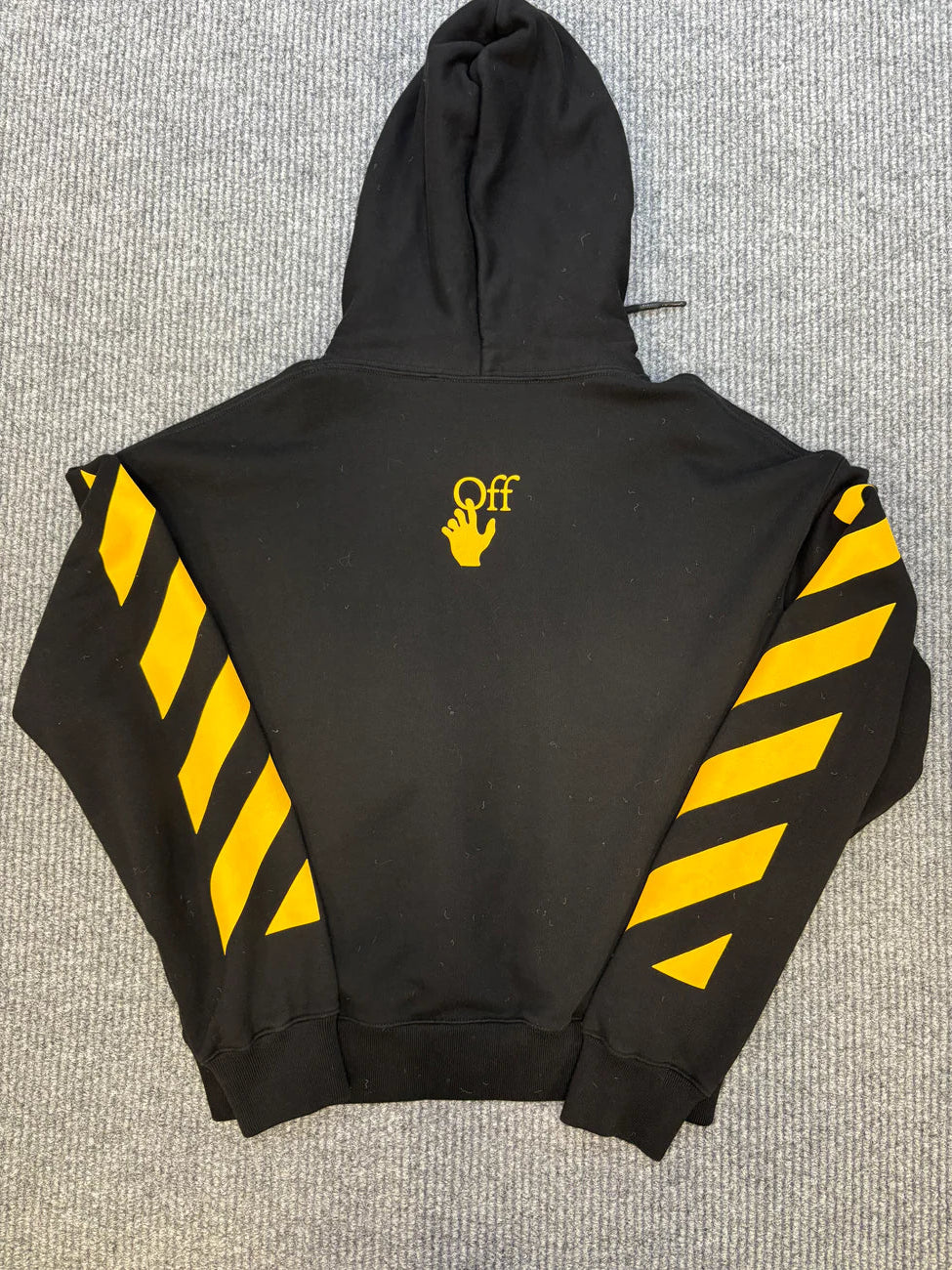 Off-White Hoodie Caravaggio Black Yellow M
