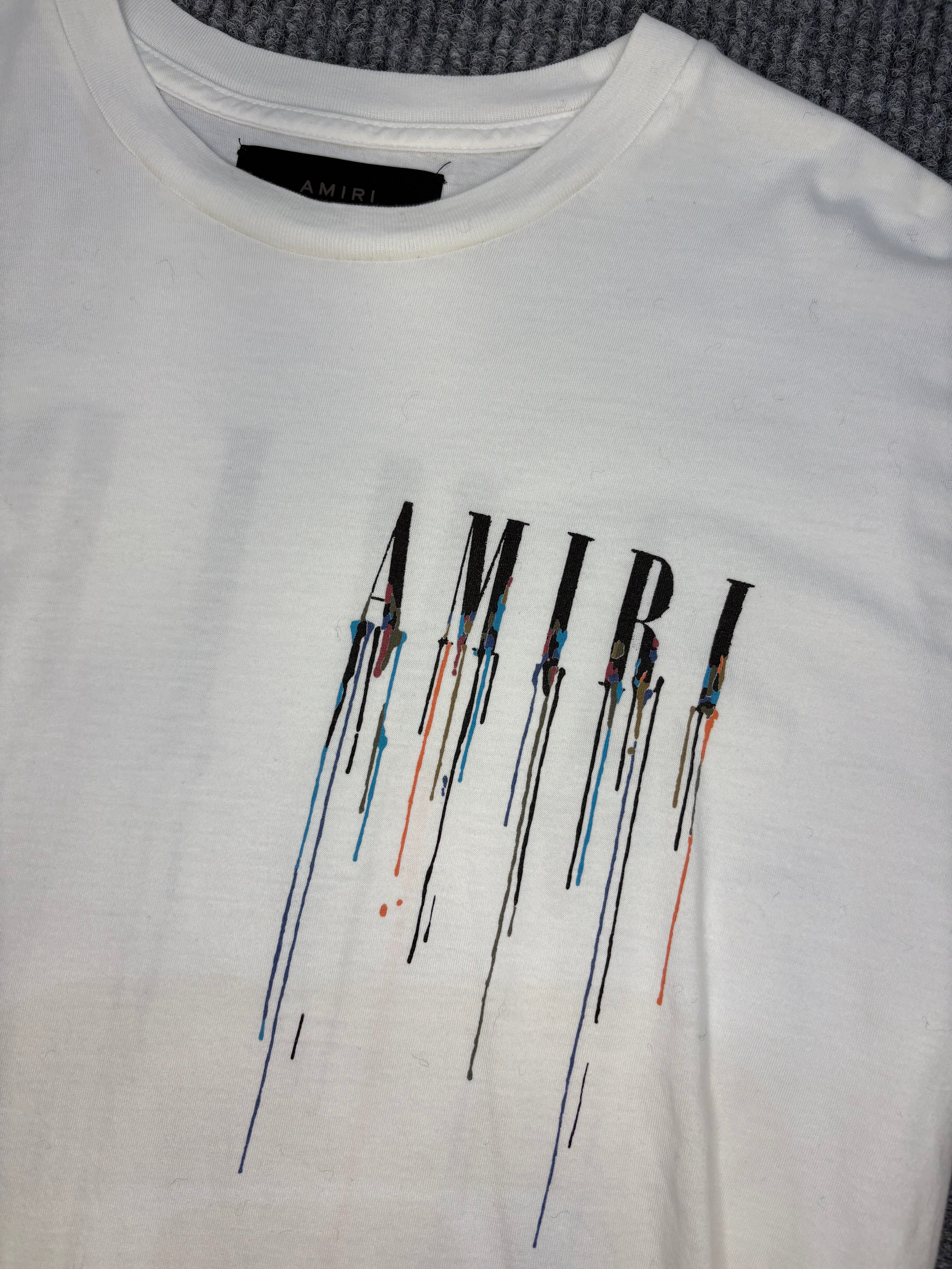 Amiri Paint Tee White S