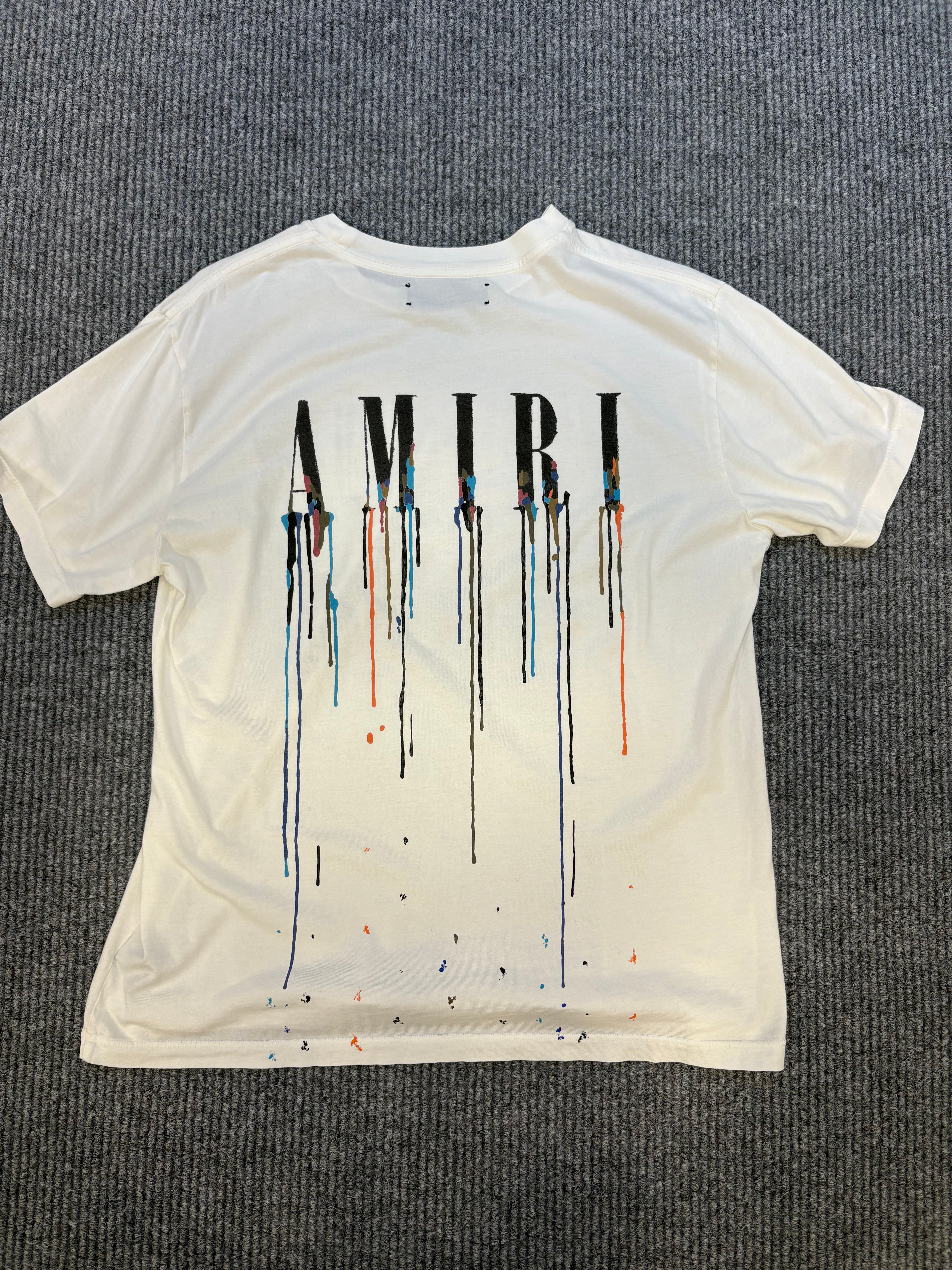 Amiri Paint Tee White S