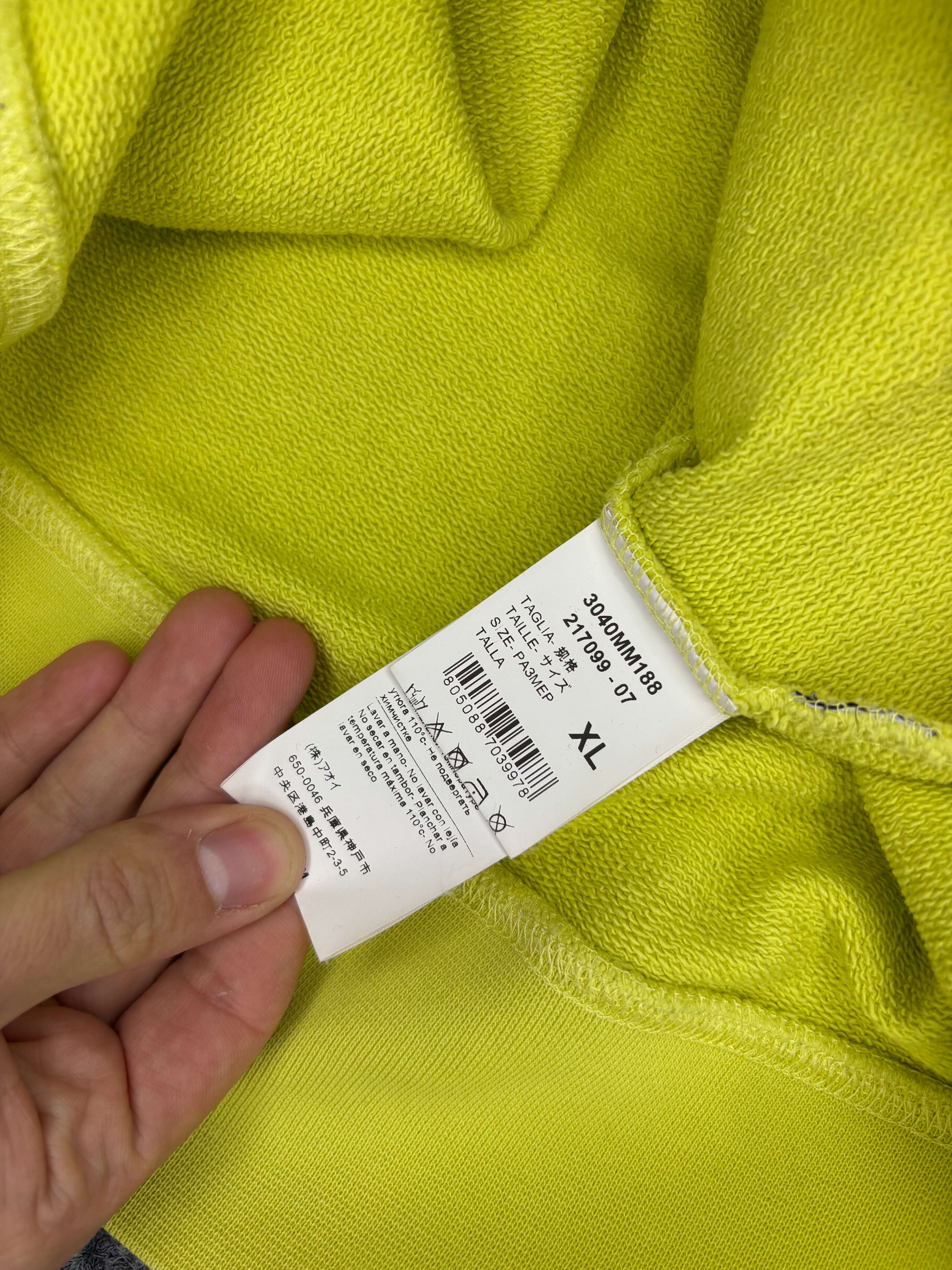 MSGM Hoodie Giallo Fluo XL