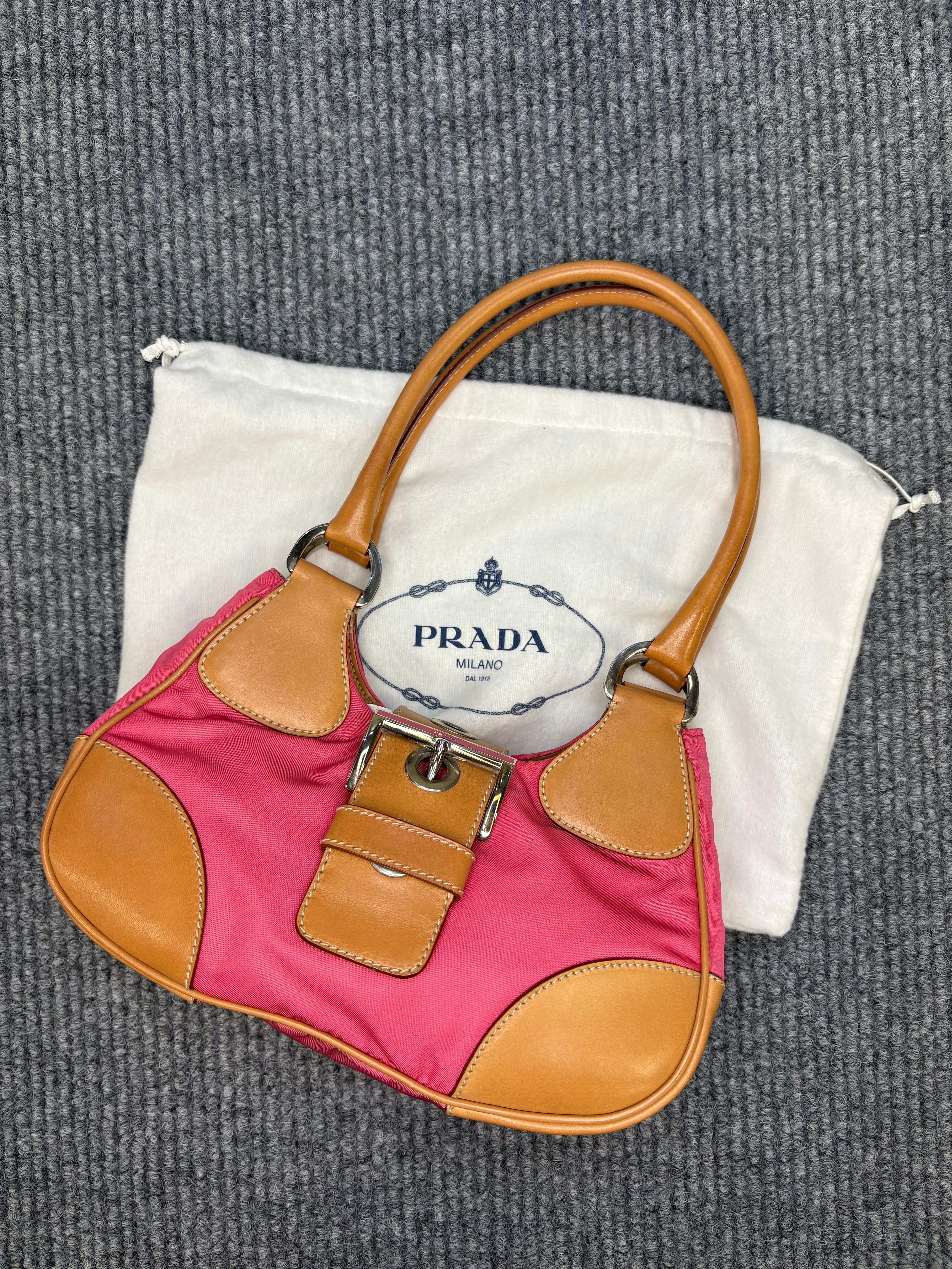 Prada Moon Vintage in Nylon Fucsia
