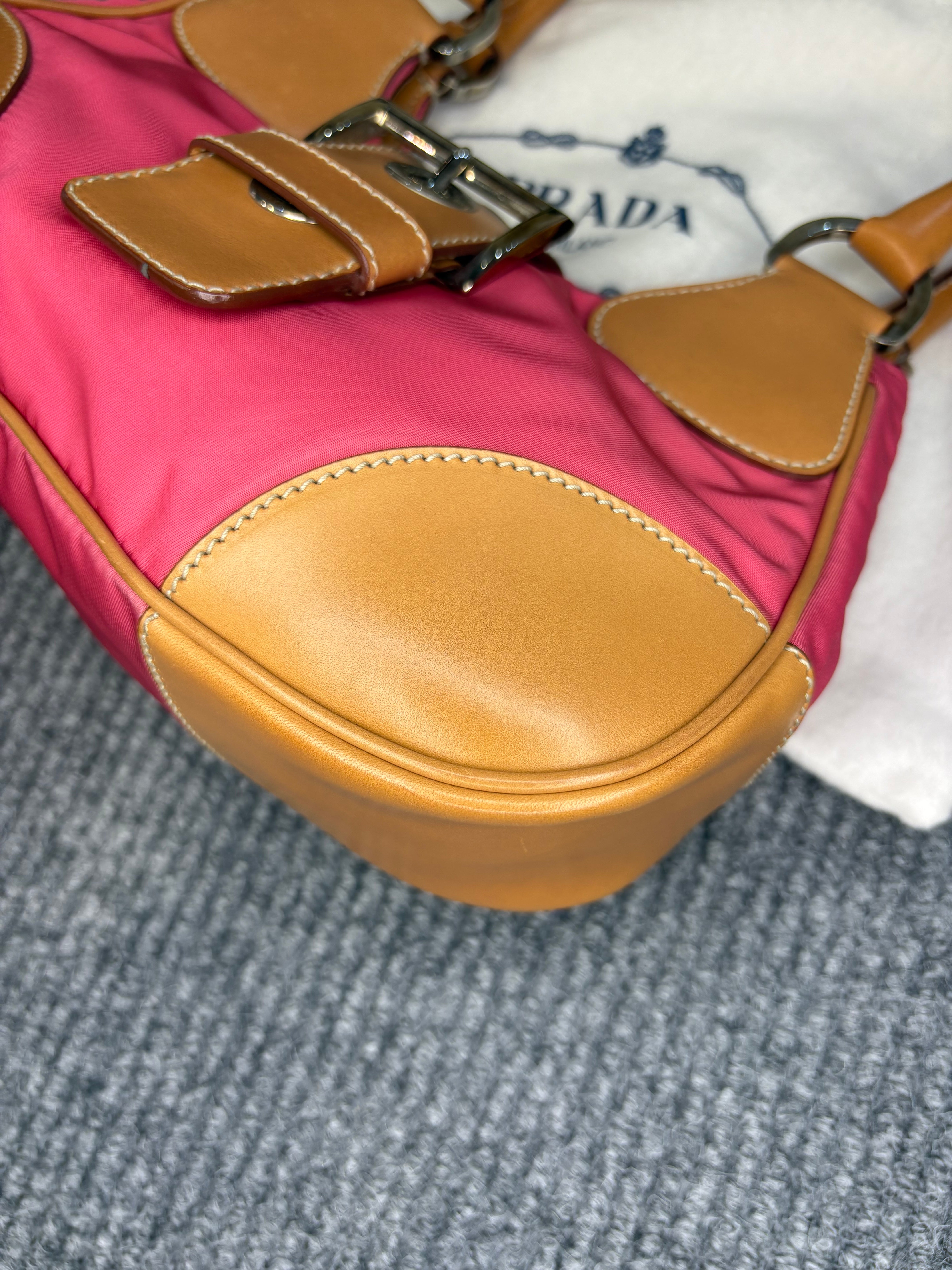 Prada Moon Vintage in Nylon Fucsia