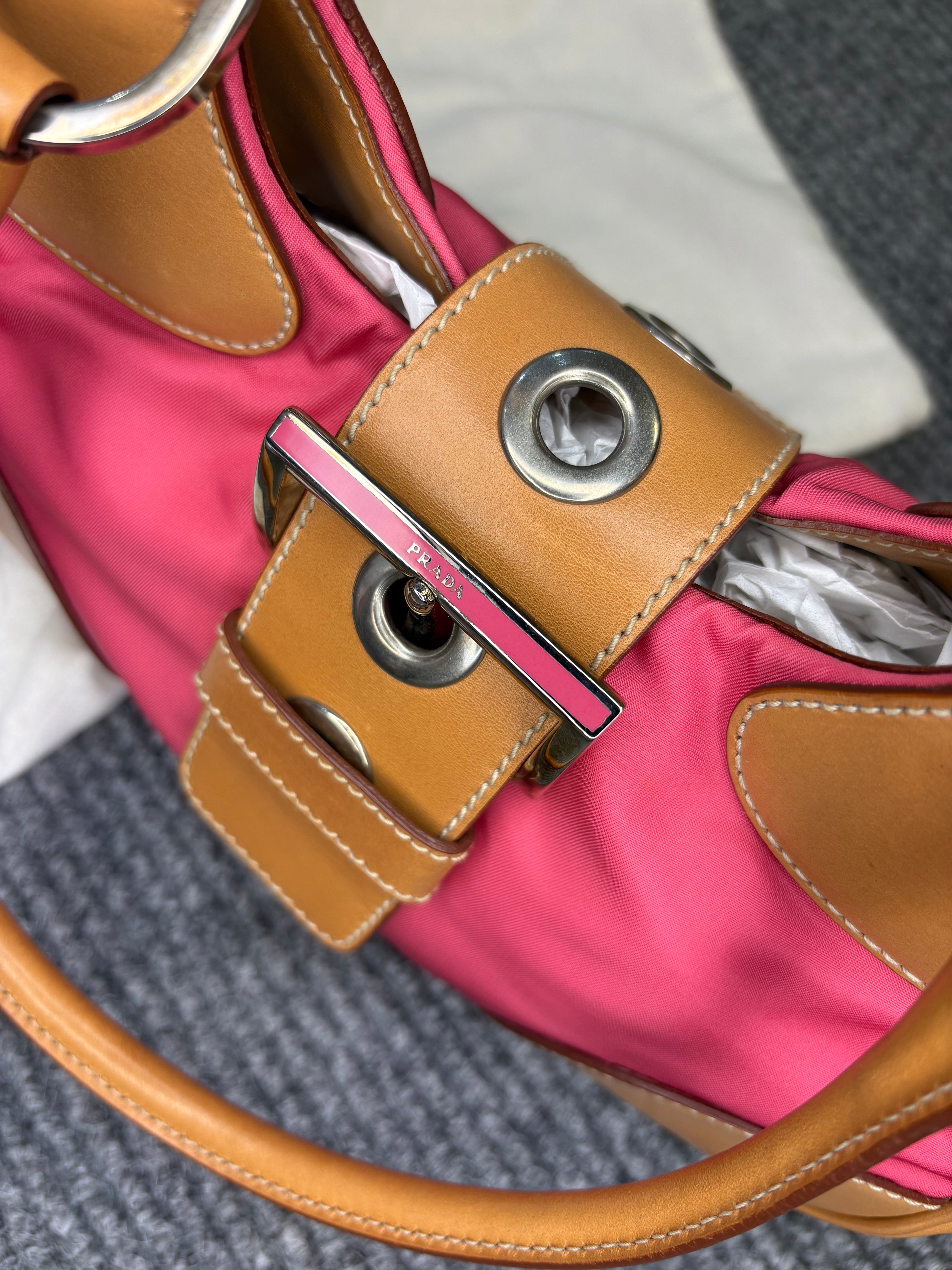 Prada Moon Vintage in Nylon Fucsia