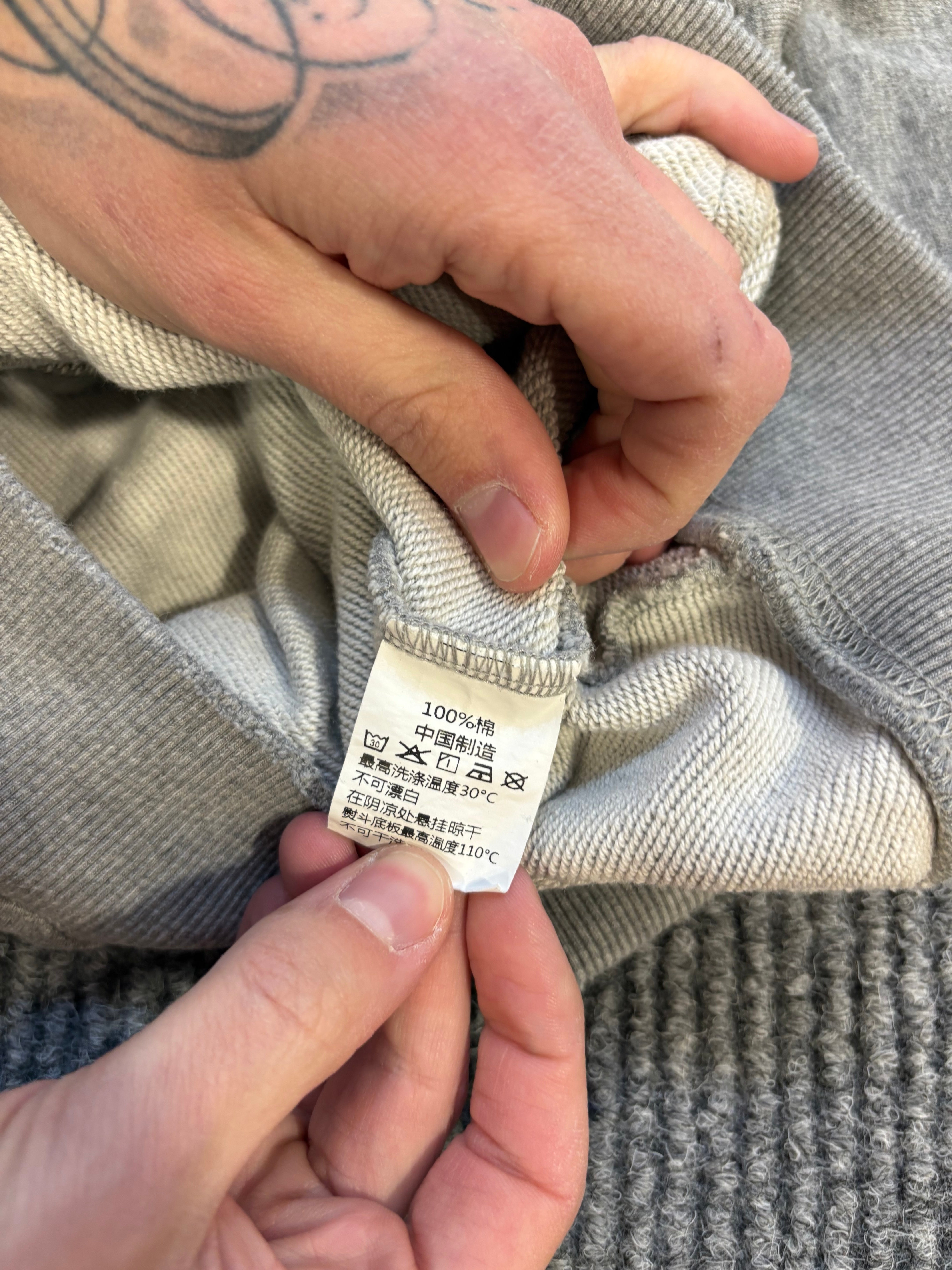 Love U Forever Zip Hoodie Grey M