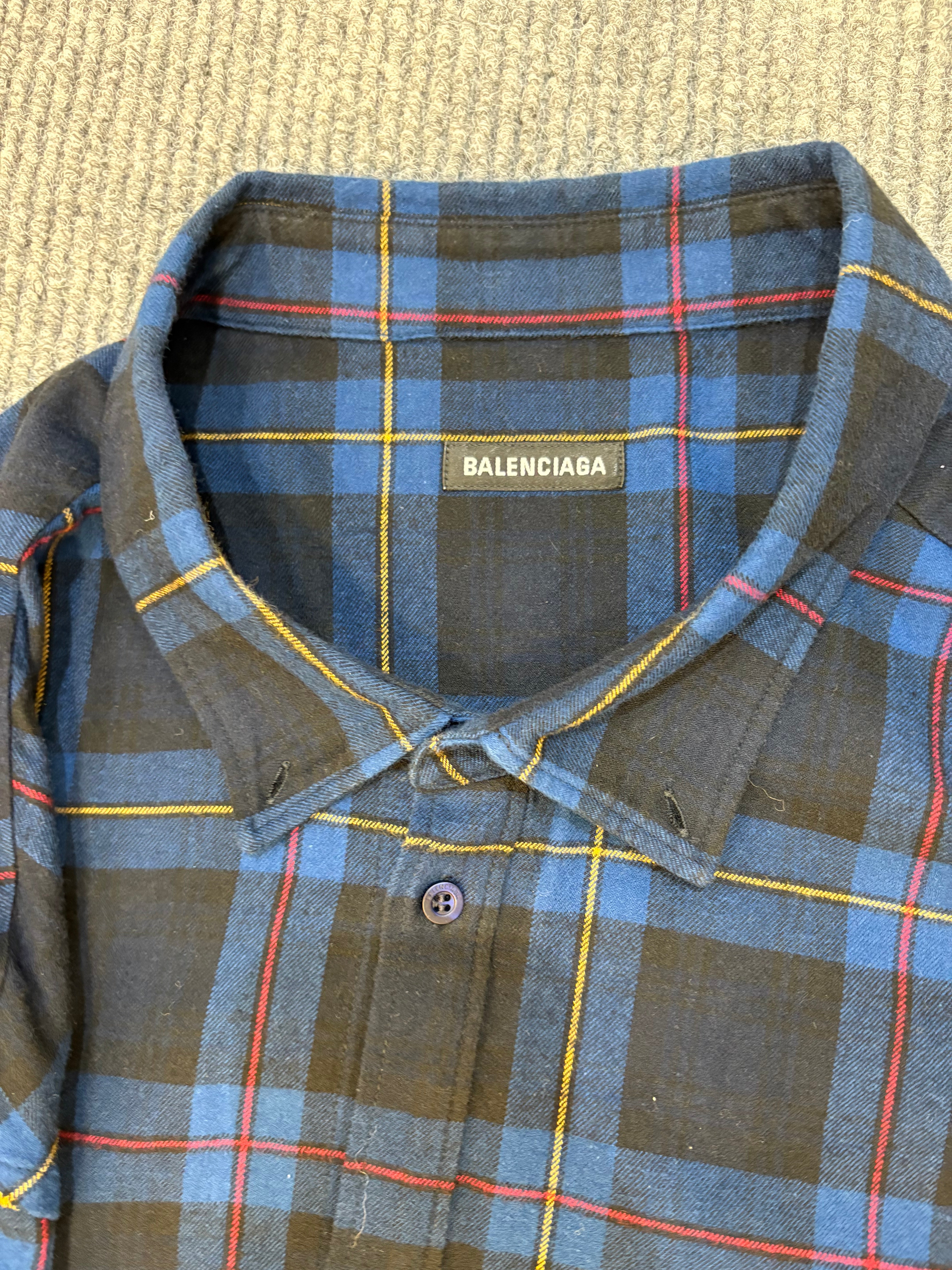 Balenciaga Oversized Shirt Blue L