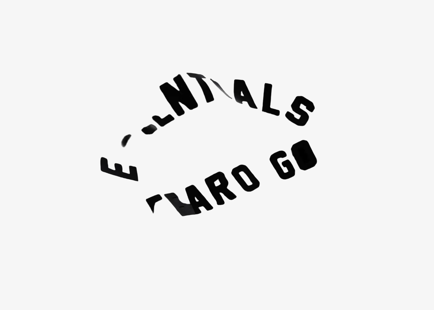 Fear of God Essentials Arch Logo Tee Jet Black