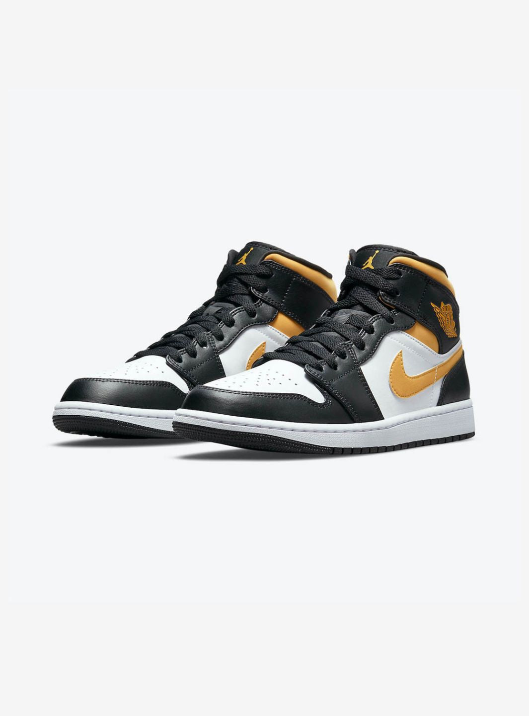 Air Jordan 1 Mid White Pollen Black