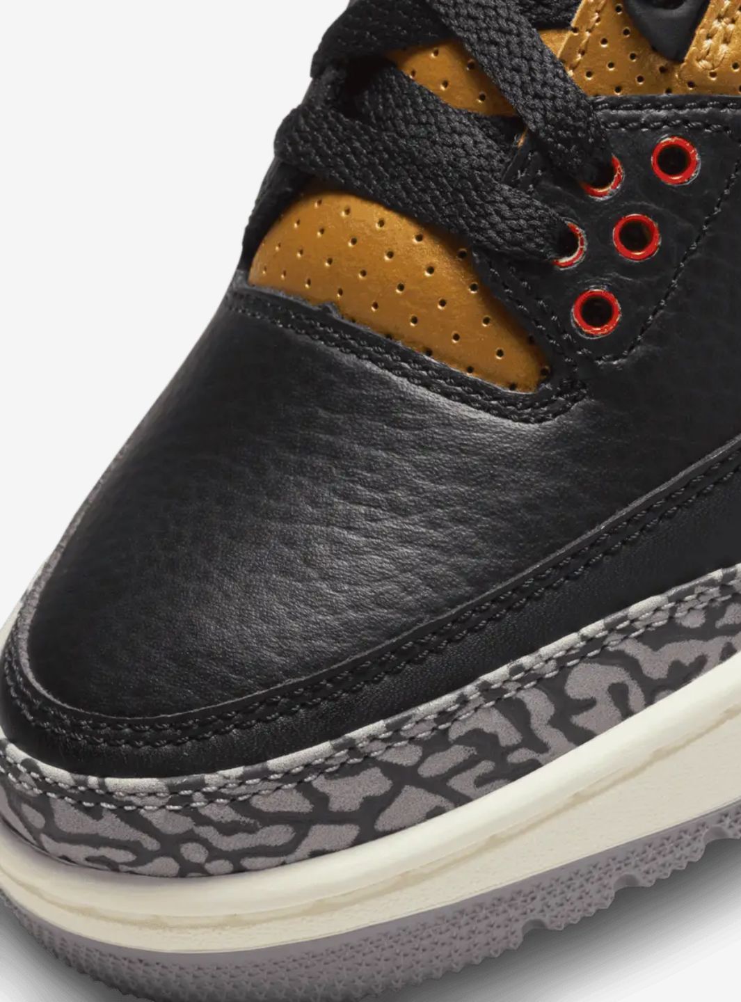 Air Jordan 3 Retro Black Cement Gold