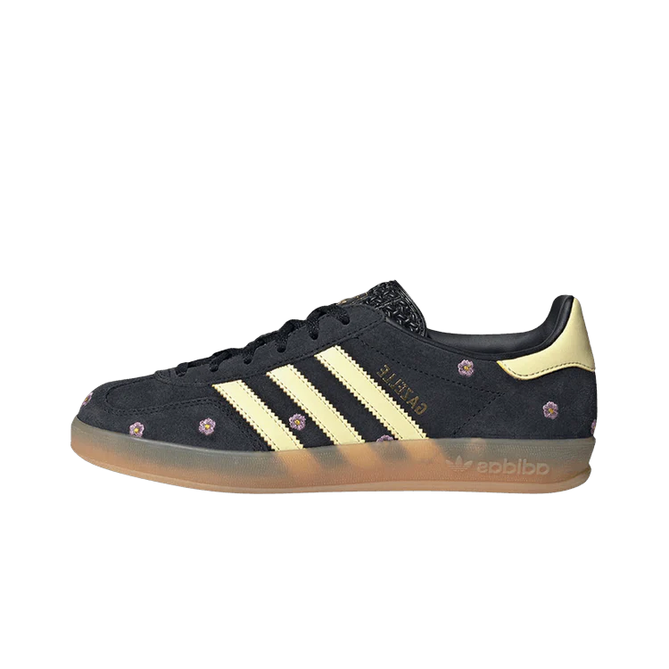 Adidas Gazelle Indoor Core Black Almost Yellow Floral