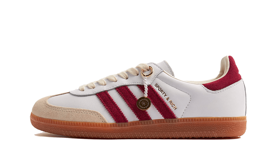 Adidas Samba Sporty & Rich White Collegiate Burgundy