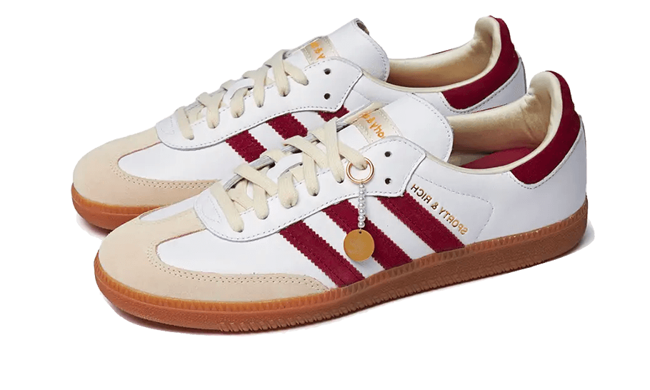 Adidas Samba Sporty & Rich White Collegiate Burgundy