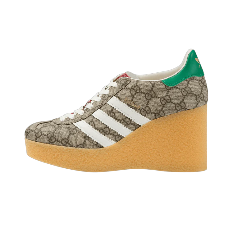 Adidas x Gucci Gazelle Wedge Beige GG Monogram