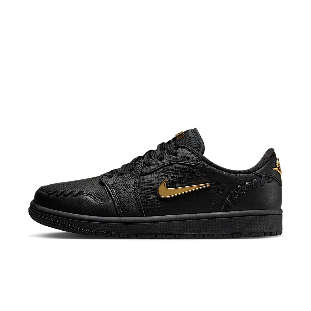 Air Jordan 1 Low Method of Make Black Metallic Gold