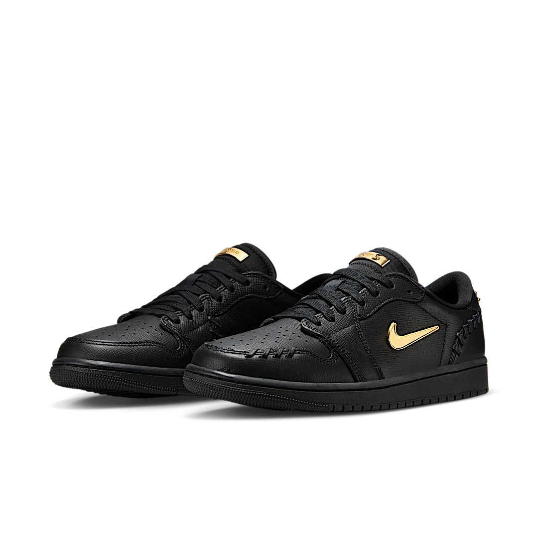 Air Jordan 1 Low Method of Make Black Metallic Gold