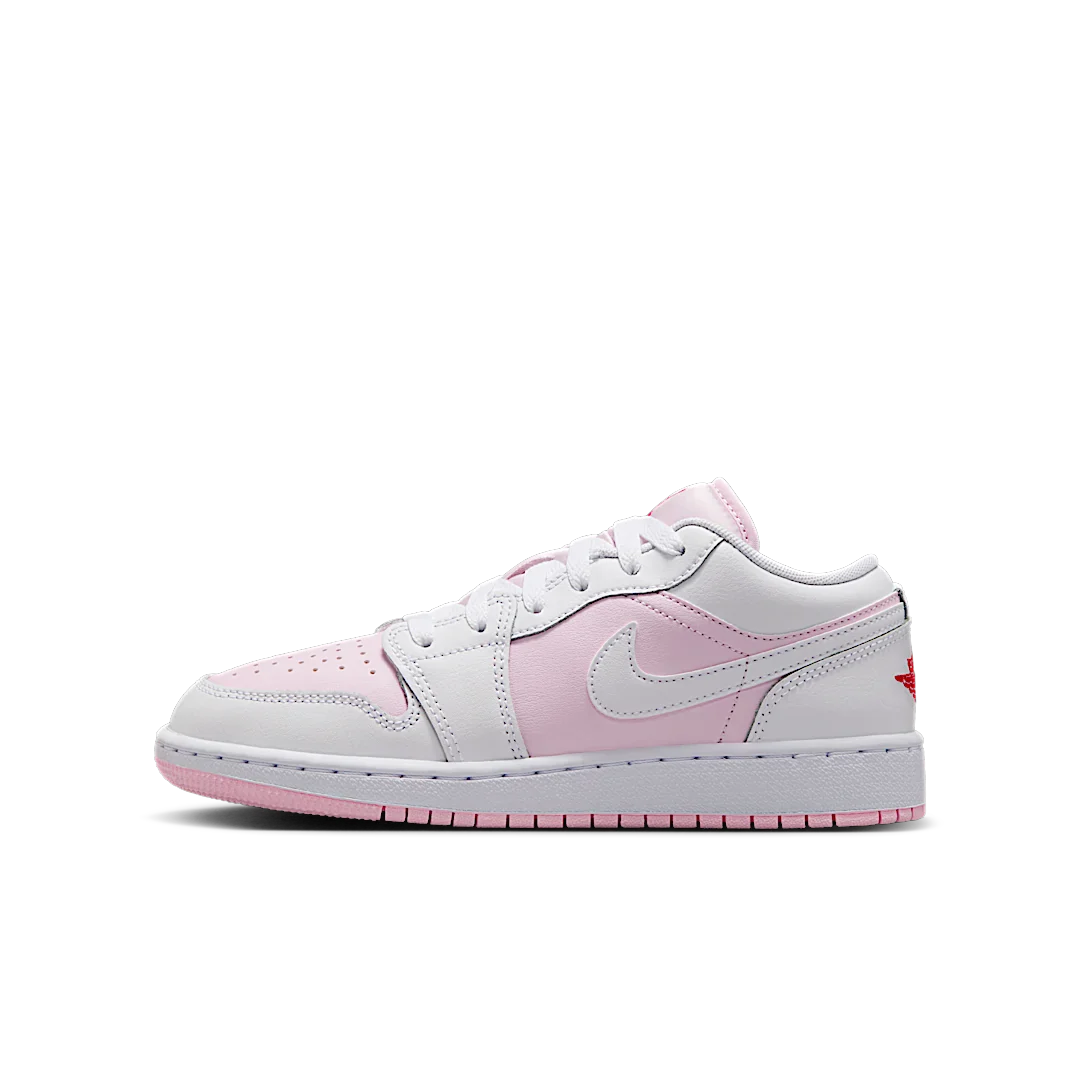 Air Jordan 1 Low Pink Foam Fire Red White