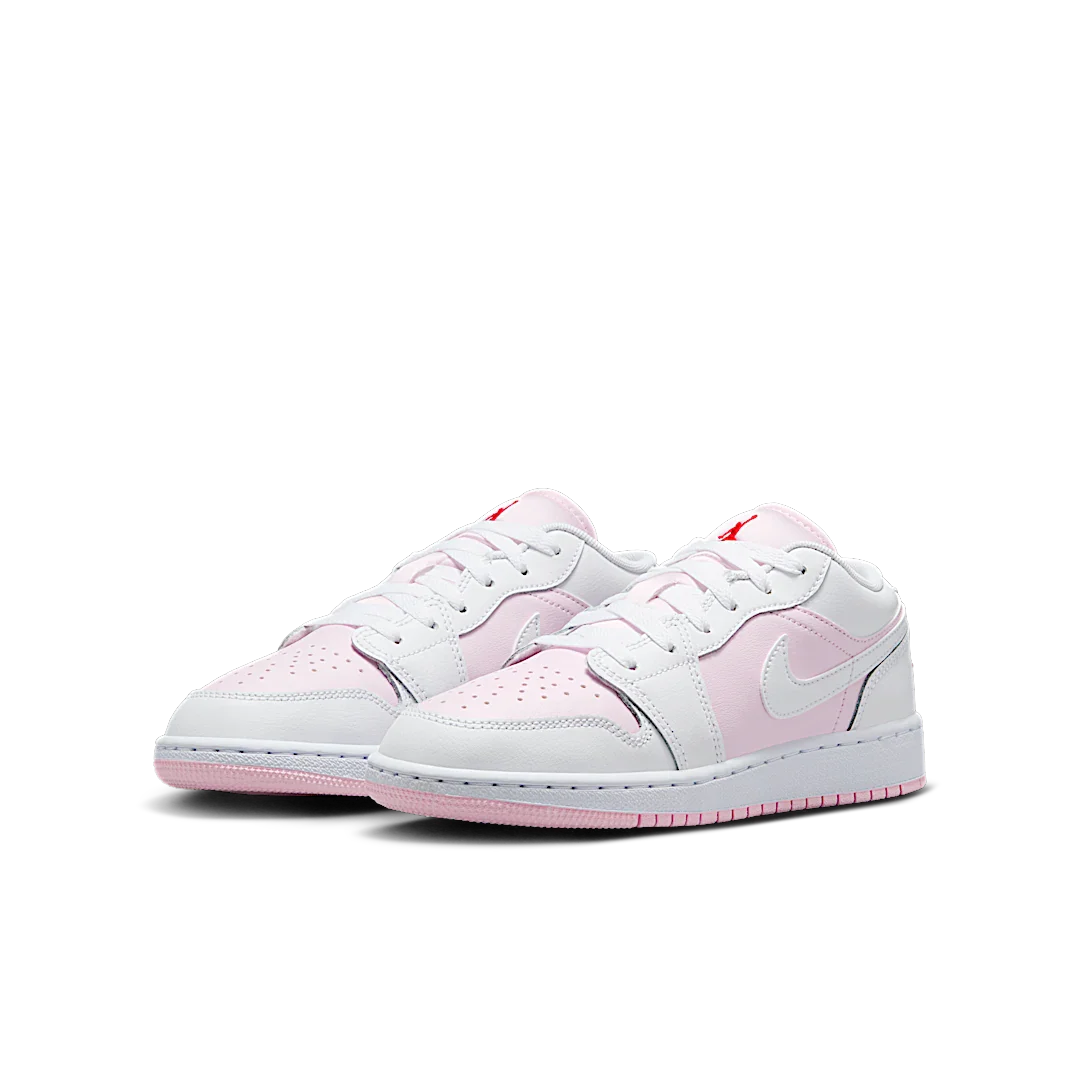 Air Jordan 1 Low Pink Foam Fire Red White