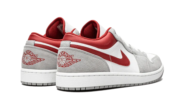 Air Jordan 1 Low SE Light Smoke Gray Gym Red