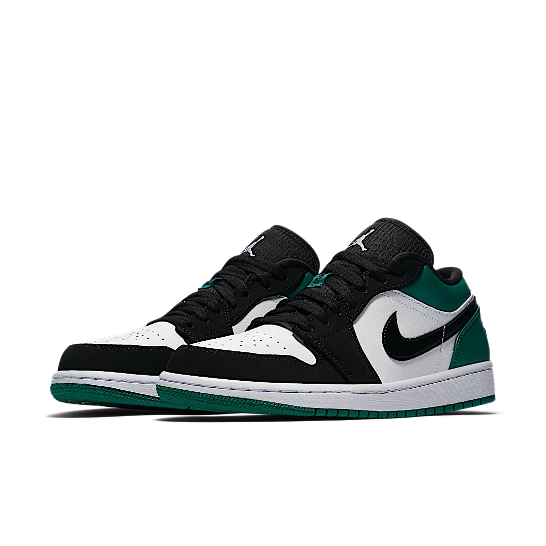 Air Jordan 1 Low White Black Mystic Green