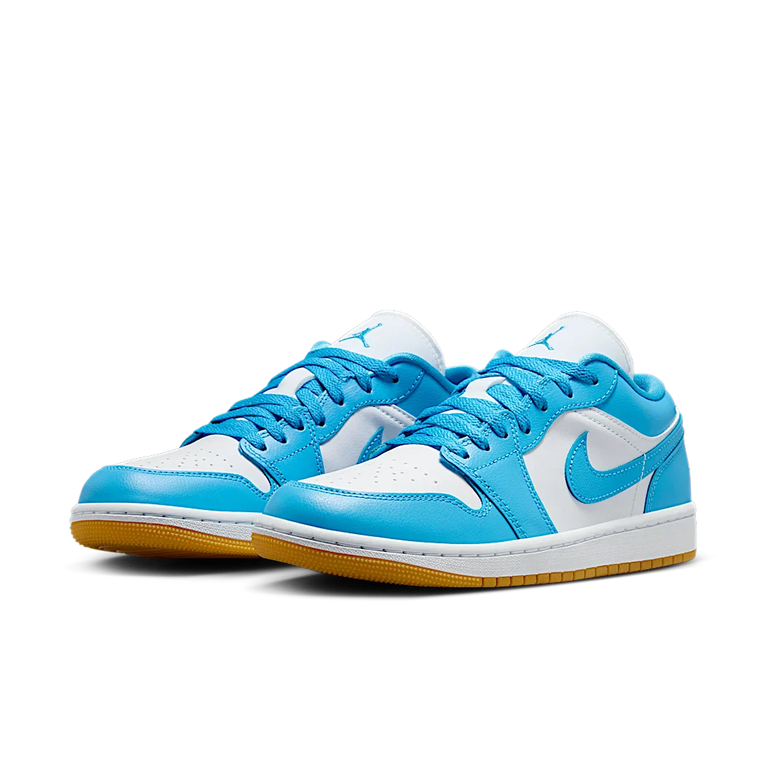 Air Jordan 1 Low White Gum Light Brown Dark Powder Blue