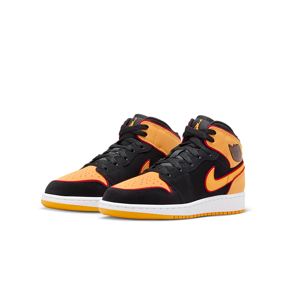 Air Jordan 1 Mid SE Black Vivid Orange