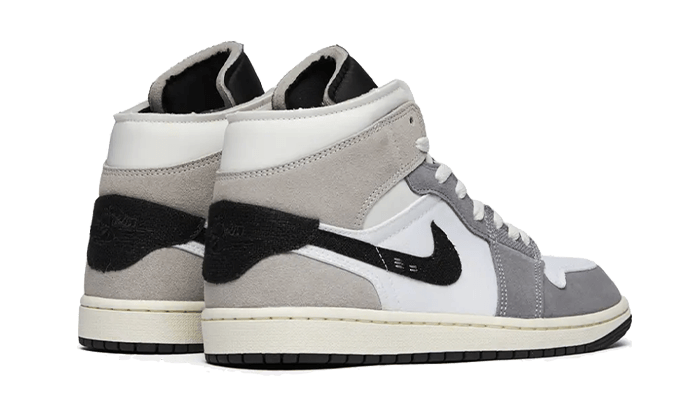 Air Jordan 1 Mid SE Craft White Cement Grey Black