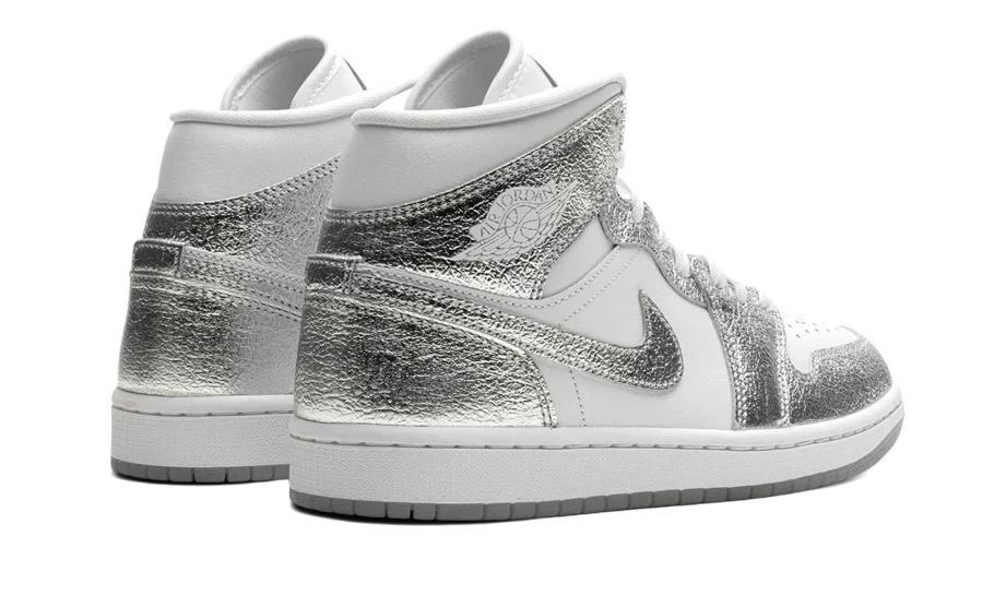 Air Jordan 1 Mid SE Metallic Silver