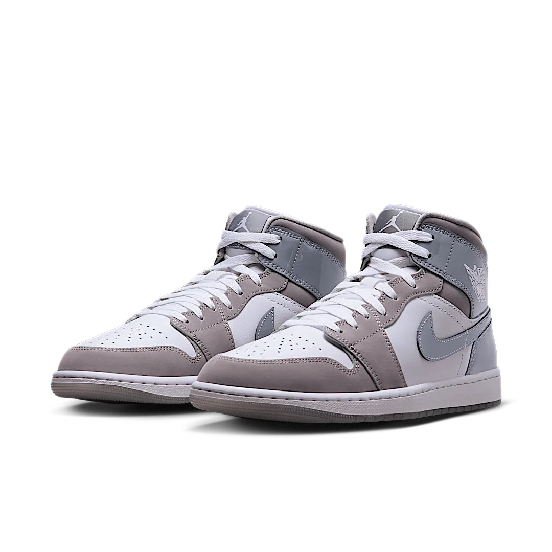 Air Jordan 1 Mid SE White Medium Grey Cool Grey