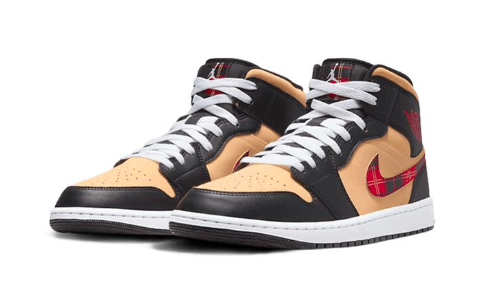 Air Jordan 1 Mid Tartan Swoosh