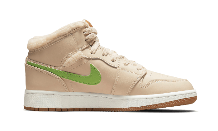 Air Jordan 1 Mid Utility Fleece Pearl White