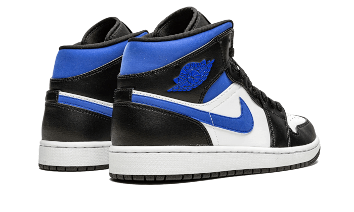 Air Jordan 1 Mid White Black Racer Blue