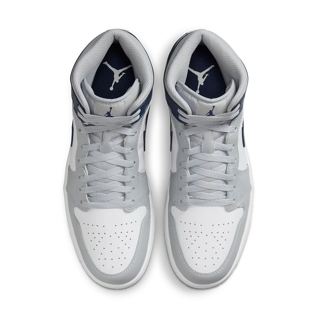 Air Jordan 1 Mid Wolf Grey Midnight Navy