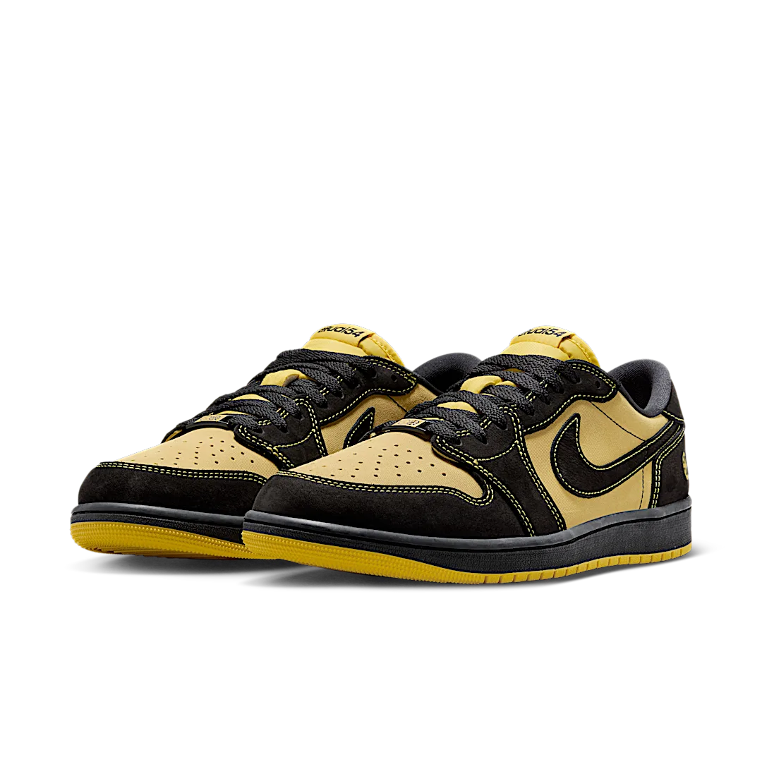 Air Jordan 1 Retro Low OG Quai 54 Black Tour Yellow Red