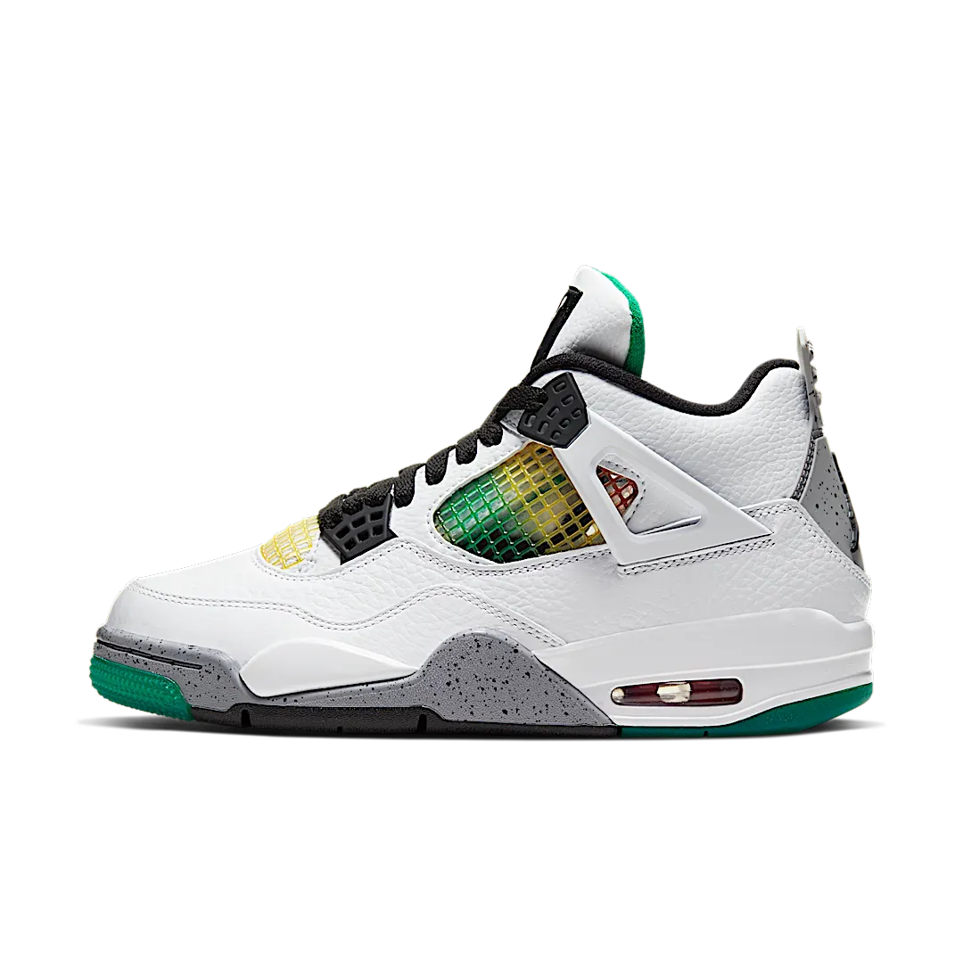Air Jordan 4 Retro Lucid Green Rasta