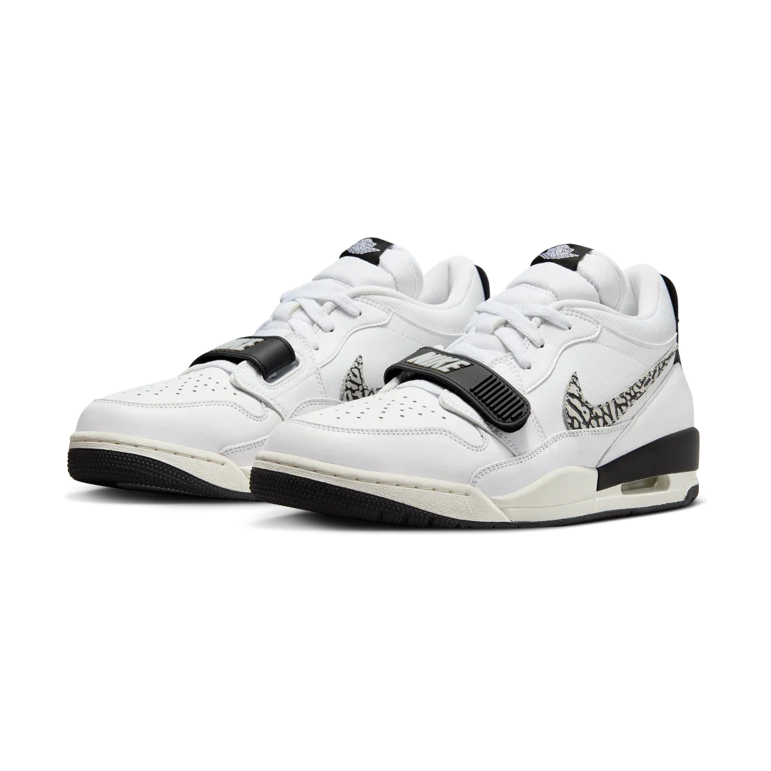 Air Jordan Legacy 312 Low White Black Elephant Swoosh