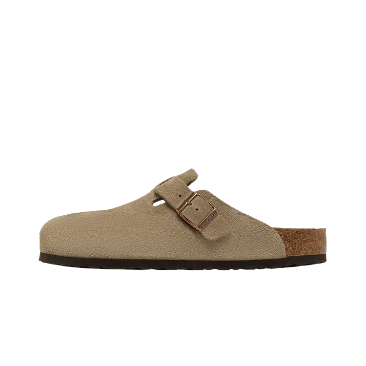 Birkenstock Boston Soft Footbed Suede Taupe