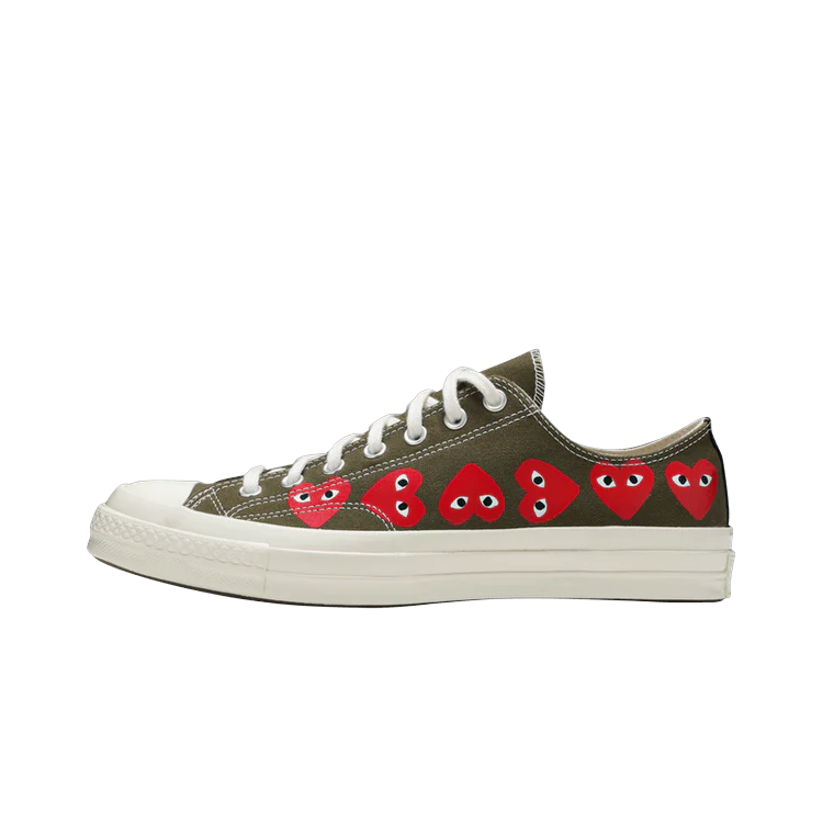 Converse Chuck Taylor All Star 70 Ox Comme des Garcons Multi Heart Green