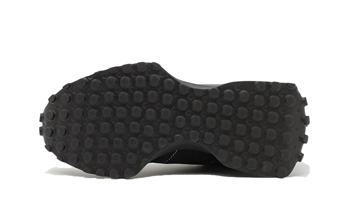 New Balance 327 Black White Tongue Logo
